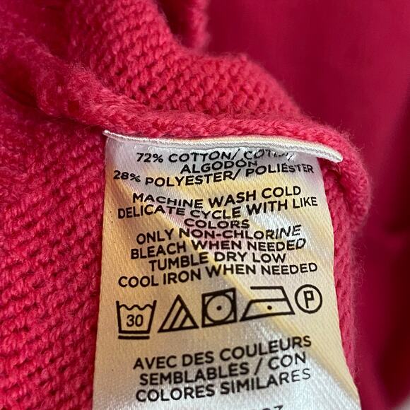 Loft Women's Pink Cotton Blend Cardigan Sweater Size Small - Picture 6 of 10